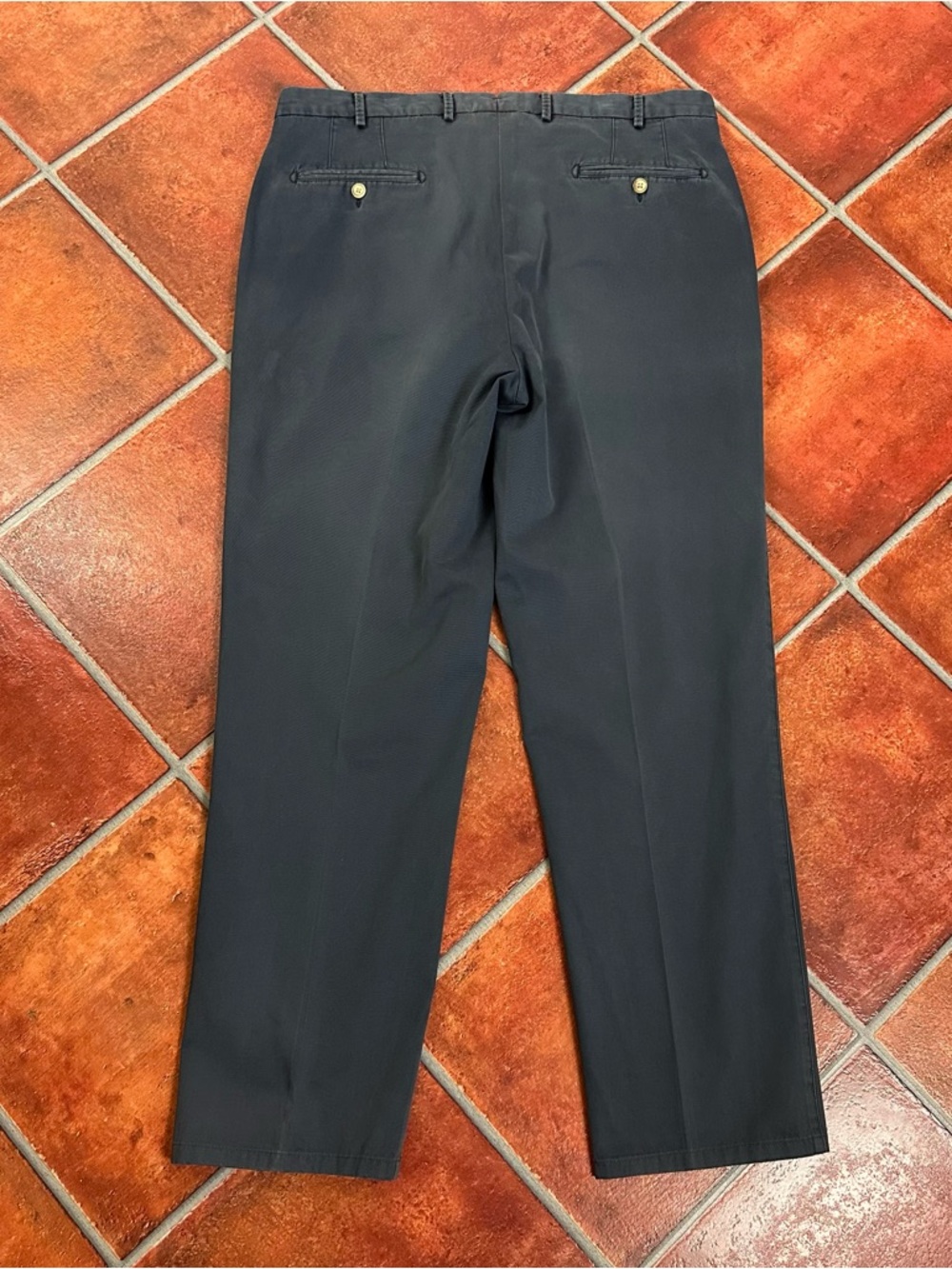 Peter Millar Men's Classic Blue Chinos - Tailored Straight Fit Size 36x30